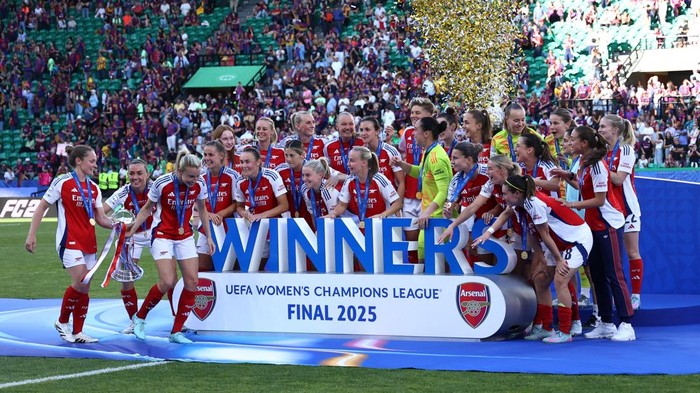 Arsenal Putri Raih Gelar Liga Champions, Tim Putra Gagal di Menit Akhir!