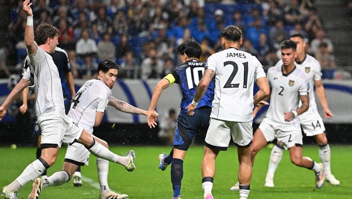 Babak I Jepang Vs Indonesia: Skuad Garuda Tertinggal 0-3, Mimpi Buyarkan di Suita Stadium