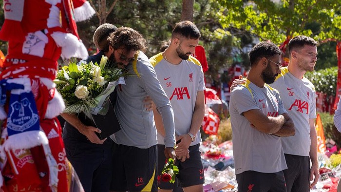 Liverpool Kenang Diogo Jota di Depan Anfield: Duka yang Menyentuh Hati Fans